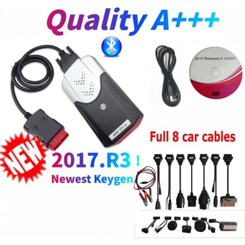 2020 vd tcs cdp Obd Obd2 Scanner For Delphis VD DS150E CDP 2017.R1 Bluetooth For Car Trucks Diagnostic Tool+8 Car Cables Choose