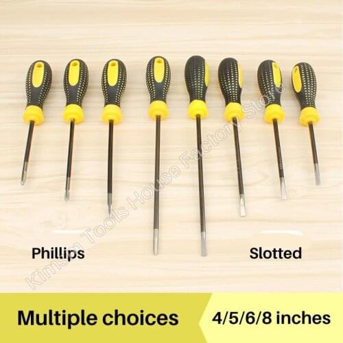 4/5/6/8 Inches Screwdriver Set Phillips Slotted Cross Screwdrivers Multifunction Diy Hand Tools Household Hardware Repair Tools