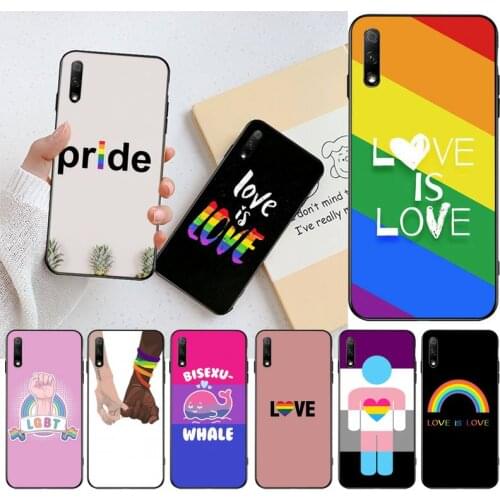 Gay Lesbian LGBT Rainbow Flag Pride Phone Case for Huawei Honor 30 20 10 9 8 8x 8c v30 Lite view pro