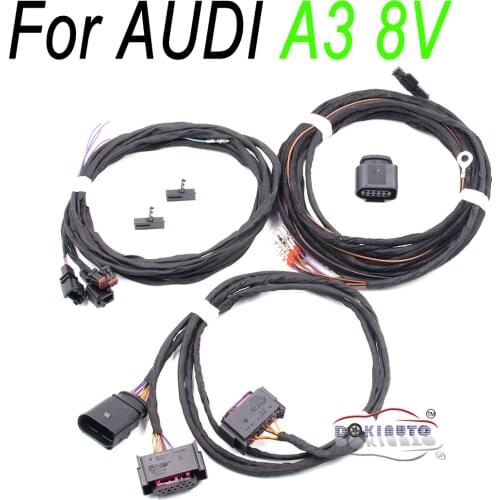 For Audi A3 8V Side Assist Lane Change BlindSpot BSD System install update UPGRADE KIT Wire Cable Harness