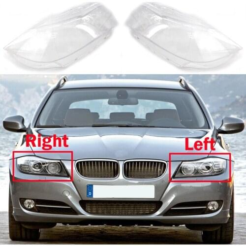For BMW 2006-2011 3 Series E90 E91 Xenon Transparent Lampshade Lamp Shell Headlight Cover Car Headlight Glass Headlamps