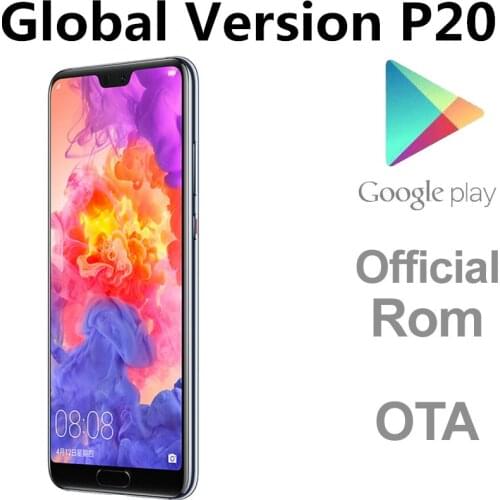 Global Version Huawei P20 EML-L29 4G LTE Cell Phone Kirin 970 4GB RAM 128GB ROM Android 9.1 5.8" FHD Screen 24.0MP NFC Dual Sim