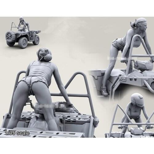 1:35 Resin Figure Model Kit Unassambled Unpainted //X286 (NO CAR)