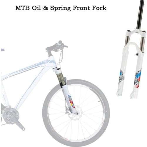 Fashion Ultra-light 26" Mountain Bike Bicycle Oil/Spring Front Fork MTB Front Fork Bicycle Accessories Parts Cycling Bike Fork
