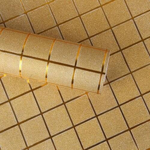 45cm*2.5m Mosaic Kitchen Wall Sticker Anti Oil High Temperature Resistant Decal DIY Poster PVC Vinyl Wall Decals Home Decor