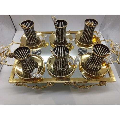 Teaware Set with Butterfly Motif Tea Cup Neko Teapot Cat Gift Yerba Ceramic Scrubber Plate Mug Table Bowl Glass Matcha Porclain