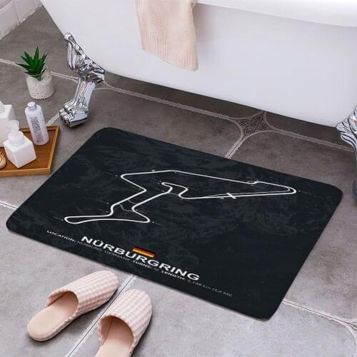 Nuerburgring Circuit Carpet Areas Rug Non-slip Floor Mat Rug 3D Printing Living Room Bedroom Door Mat Home Decoration