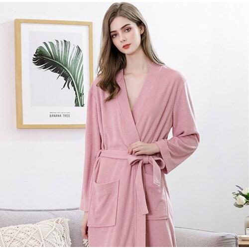 Night Robe Women Bath Robe Women Four Seasons Bathrobes Womens Bathrobes Couples Long Hot Spring Bath Suits Pijamas De Mujer