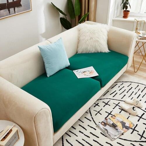 Summer Solid Color Sofa Seat Cushion Cover Spandex Elastic Couch Mattress Slipcover Combination Corner Chaise Longue Protector