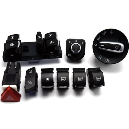 Window headlight mirror fuel tank Control hazard warning lamp switch for VW Jetta Golf MK5 6 Tiguan CC 5ND 959 565 5K4 959 857