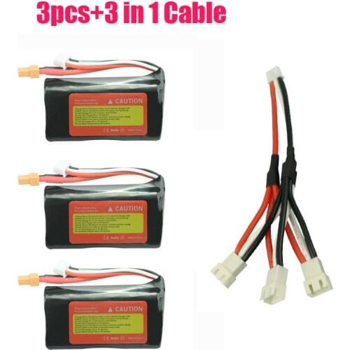 Original 2S 7.4V 2000mAh 18650 Li-ion Battery for Huina 580 550 583 582 RC excavator spare parts Battery