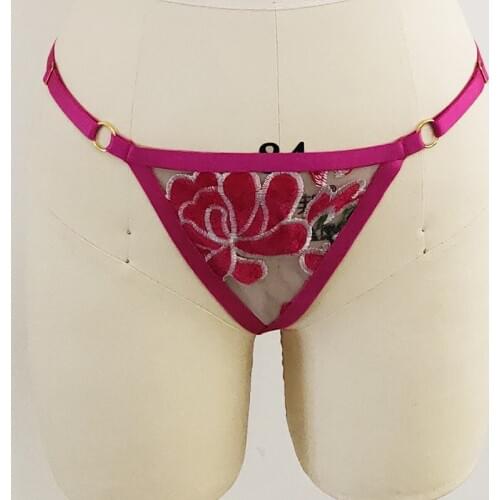 Women Sexy Lace Panties embroidery Flower Bandage Harness G-String Briefs Breathable Underwear Intimates Panties Knickers