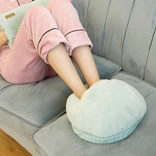 USB Plug Electric Heating Foot Super Soft Foot Warmer Feet Winter Hot Boots Slipper Tools Winter Stove Seats Sofa Chair Mat