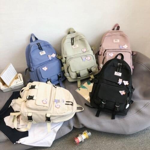 Large Capacity Schoolbags Female College Backpack for Teenages Girls High School Bookbags Lady Women Travel Backpacks