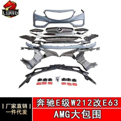 Lively2021 Fit For Mercedes Benz E-class W212 E63 Amg Large Surround Front Bar Rear Lip Skirt