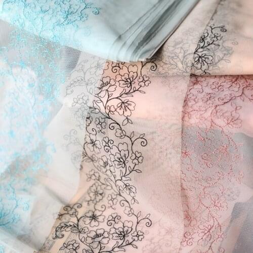 3Meters/lot Flower embroidered lace womens skirt clothing accessories 18cm wide embroidery lace trims X649