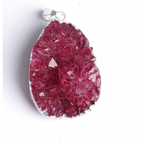 1PC Natural Stone Trendy Agates Pendants Necklace Pendant for Jewelry Making DIY Necklace