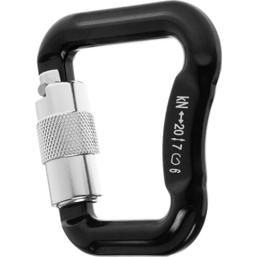 20KN Abseiling Paragliding Paraglider Parachute Snap Clasp Lock Carabiner Camping Hiking Outdoor Tools