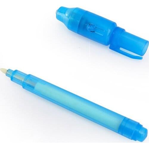 3Pcs Invisible Ink Pen with UV Black Light Marker Pens for Writing