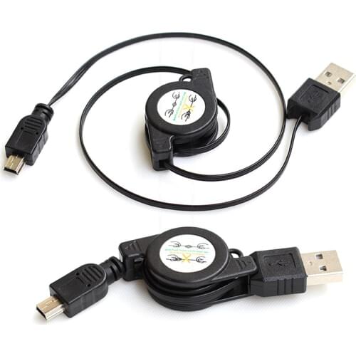 65cm Mini USB Retractable and Portable Data Sync Charging Cable