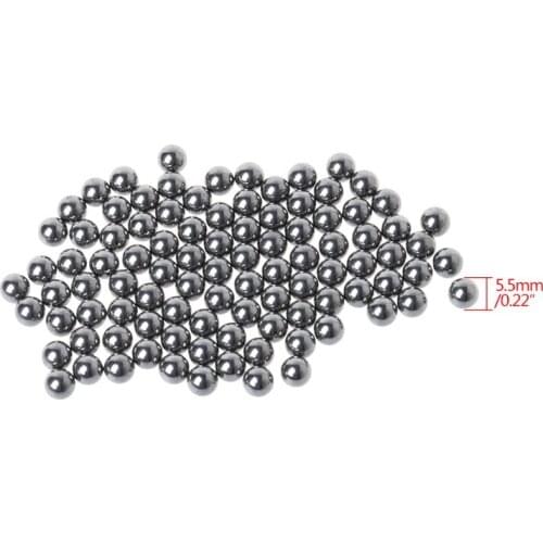 1 Bag Slingshot Steel Bead 4/5.5mm Beads Professional Catapult Outdoor Hunting Shooting Powerful 100pcs Supplies