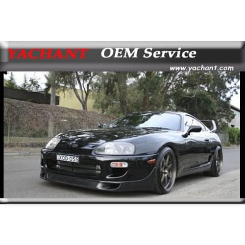 Car-Styling Carbon Fiber Front Bumper Lip Fit For 1993-1998 Toyota Supra MK4 Gracer Style or RMMMVP Style Front Lip