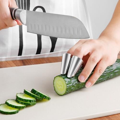 Kitchen gadgets stainless steel knife edge gauntlet finger protector nut sheller kitchen tools vegetable sheller
