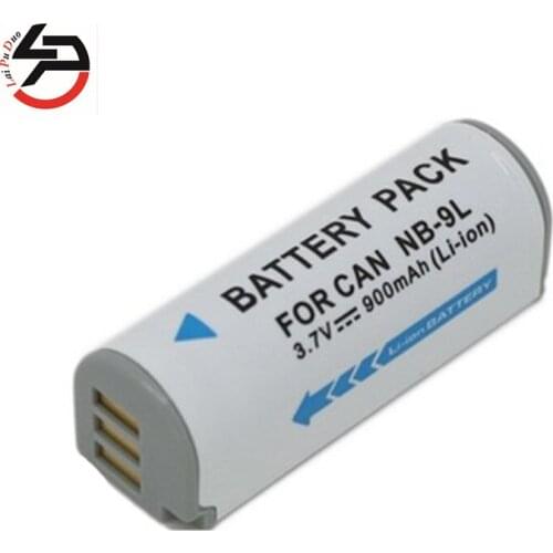 Laipuduo 3.7v 900mah 100% brand new Replacement Camera Battery For Canon NB-9L XY 50S IXY 51S XUS 1000 HS IXUS 1100 HS IXUS