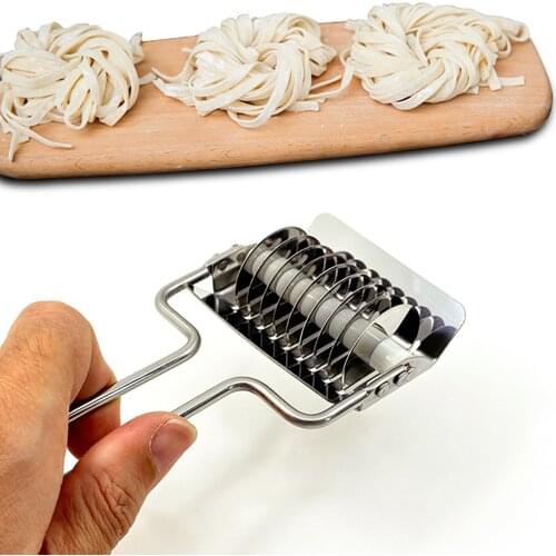 Pressing Machine Dough Cutter Stainless Pull Net Wheel Knife Pizza Lattice Roller Pasta Cutter Manual Section Shallot Cutter