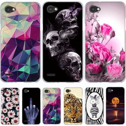 Soft TPU Fundas For LG Q6 Case Silicone Printing Funda Capa para For LG Q6 Plus Back Case Cover For Coque LG Q6 Alpha Phone Case