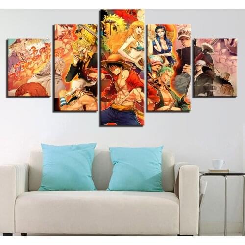 Wall For Living Room Type Canvas Modern 5 Panel One Piece Painting Top-Rated Modular Popular Framework Pictures Home Decor