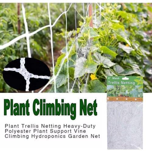 Nylon Netting Garden Climbing Plant Net Fence Green Support Plant Climbing Net Climbing Net Thickened Line Trellis Netting Mesh