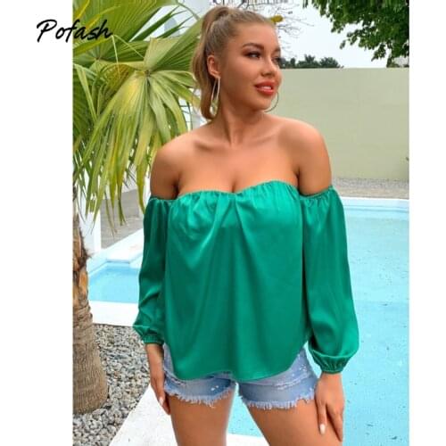 Женские свободные футболки POFASH China At AliExpress