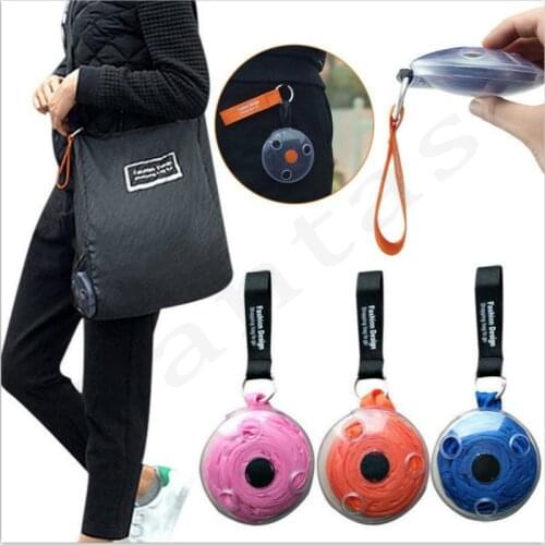 Mini Portable Folding Retractable Multi-Functional Shopping Bags For Men Women Camping Storage Bag Single-Shoulder Bag