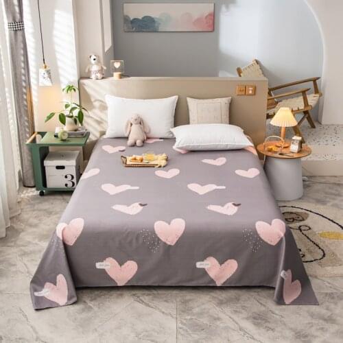 100% cotton Linens home Bedspread on the bed quality bed linen cotton Cartoon Bedspreads for bed sheets 150 Flat Sheet Bed cover