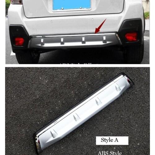 For Subaru XV GT3 GT7 2018 2019 Rear Bumper Skid Plate Fender Protective plate Guard Cover Trim Car styling Auto Parts