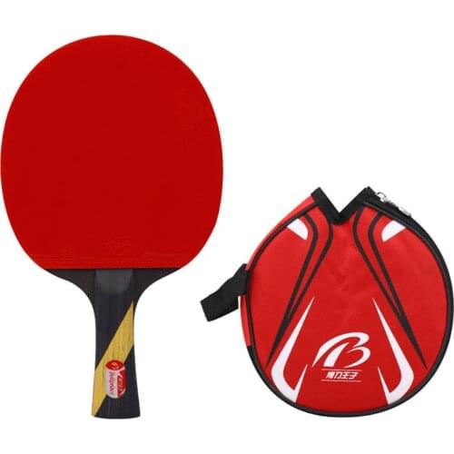 2 Pcs Table Tennis Racket 7 Layer Poplar Ping Pong Paddle for Adult Club Sutdent School Training and Fitness Exercise Workout