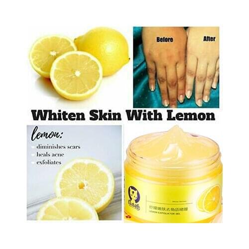 Body Scrub-All Natural Skin Brightening Lemon Critic Acid Turmeric Sugar Scrub