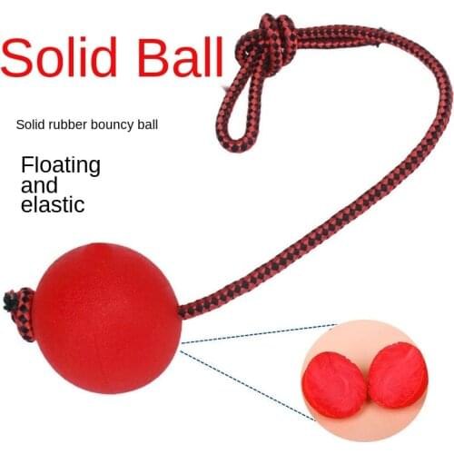 Pet Rope Wearing Elastic Ball Rubber Solid Bite Ball Large and Small Training Dog Ball Training Dog Toy Jaw Exerciser Chew