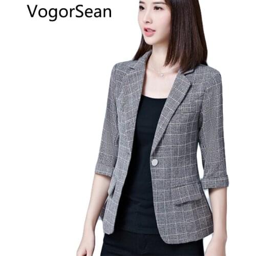 Женские пиджаки с коротким рукавом VOGORSEAN China At AliExpress