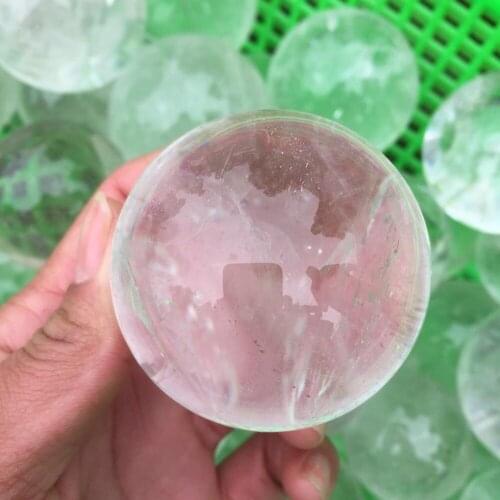 About 50mm high quality Natural clear rock quartz Crystal sphere meditation reiki healing magical ball positive energy sphere