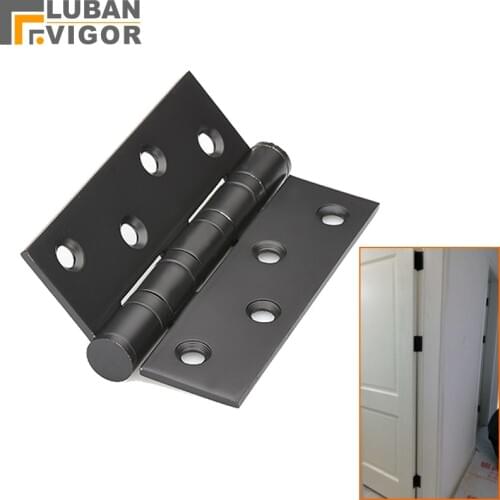 High quality ,Black,4 inch Stainless steel wooden door hinge, With bearing,Quiet and durable,3pcs/package Door Hardware