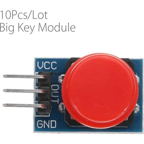 10Pcs/lot Big Key Module Push Button Switch Module With Hat High Level Output