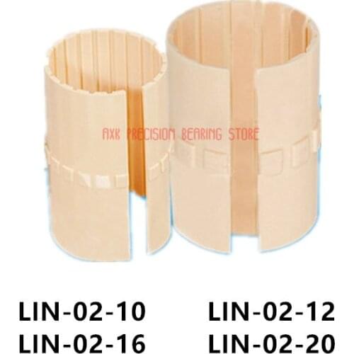 2019 Cnc Router Parts AXK Engineering Plastic Linear Bearing / Short Sliding Liner Lin-02-10 Lin-02-12 Lin-02-16 Lin-02-20