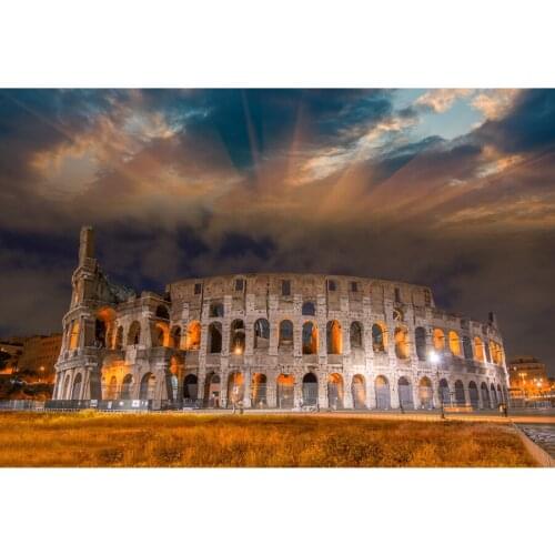 5D Diy Diamond Painting Colosseum Greece Full Round 3D Diamond Mosaic Embroidery Colosseo Cross Stitch Rhinestone Home Decor