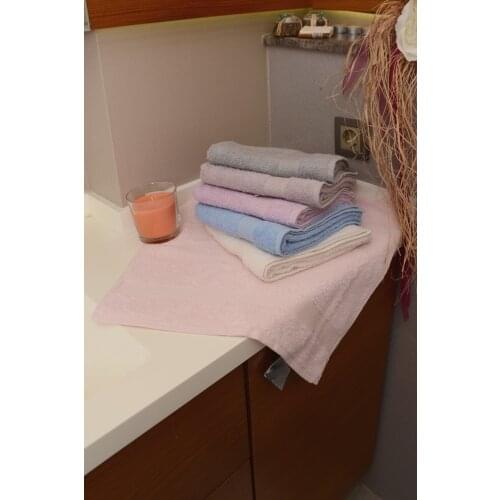 Hand Face Bath Towel 6'lı Hand Towel Printed Cotton Multi White 50x90