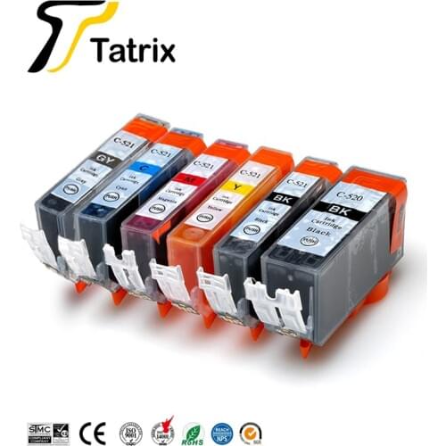 Tatrix For Canon 520 521 PGI520 CLI521 Ink Cartridge For Canon PIXMA MP980 PIXMA MP990 printer