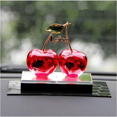 Crystal cherries, beautiful crystal crafts, home desktop decoration gifts, mascots
