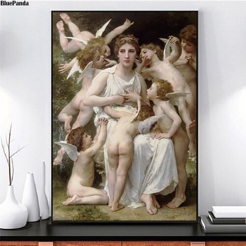 Aestheticism Angels Nordic Style Poster Print Minimalist Wall Art Canvas Painting Landscape Picture Home Decor