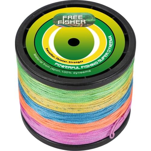 FreeFisher 8 Strands Braided Fishing line 300m Super Strong Multifilament PE Braid Line 120LB/135LB/150LB/200LB